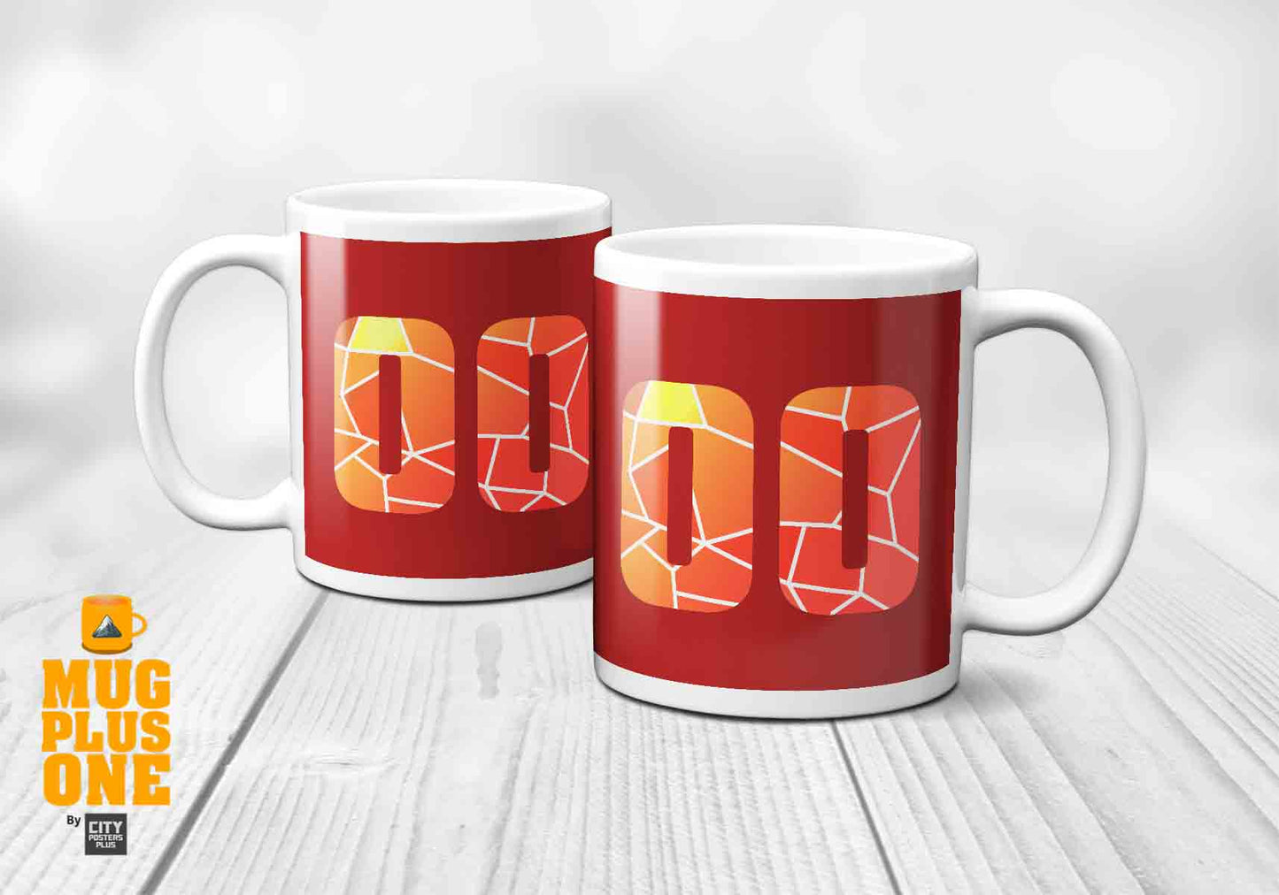 00 Number Mug (Red)