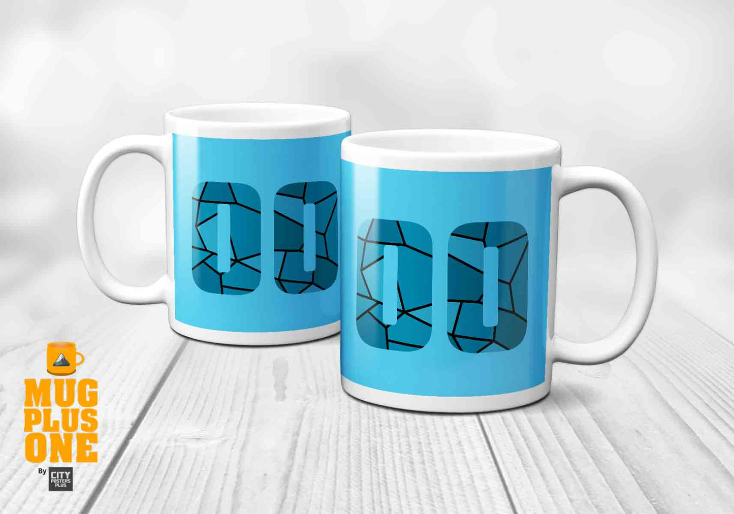 00 Number Mug (Sky Blue)