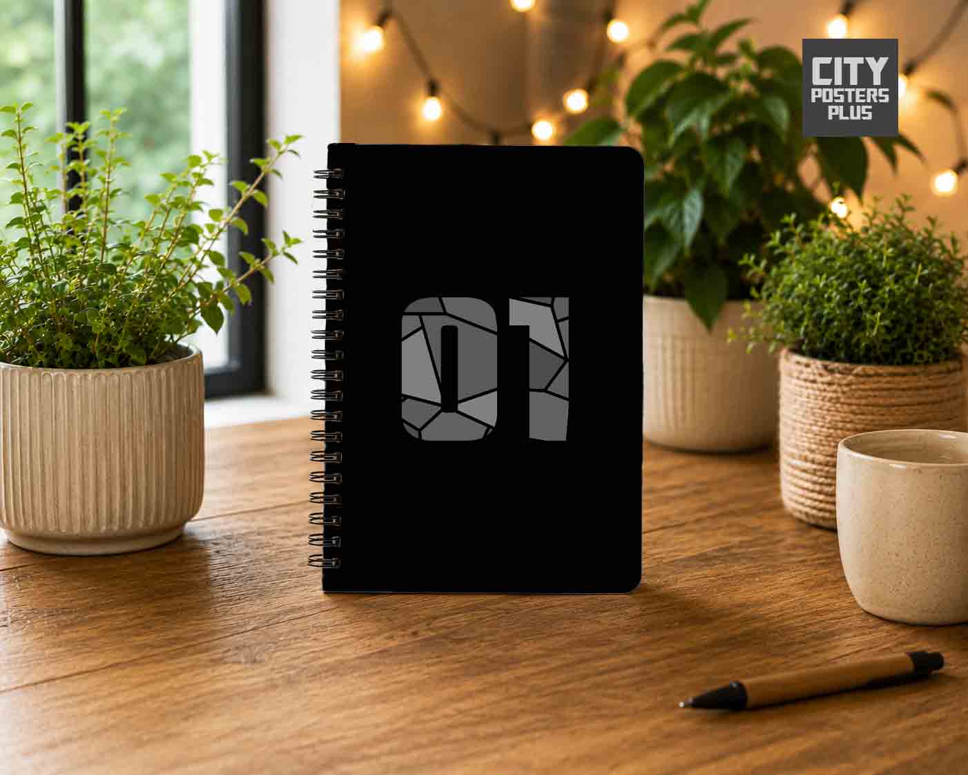 01 Number Notebook (Black)