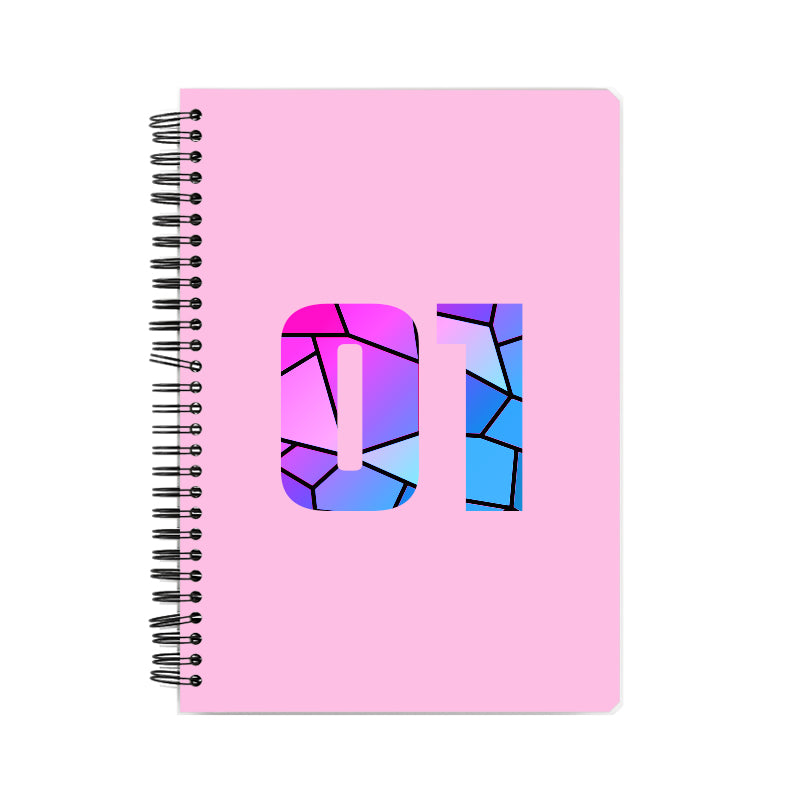 Notebook Plus One 01 Number Spiral Notebook (Light Pink)