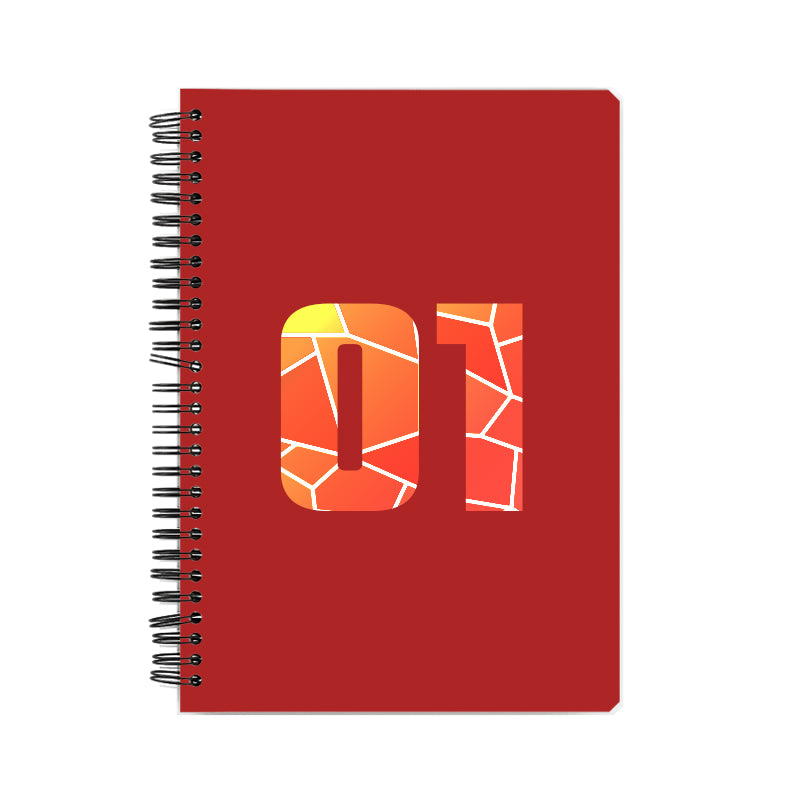 Notebook Plus One 01 Number Spiral Notebook (Red)
