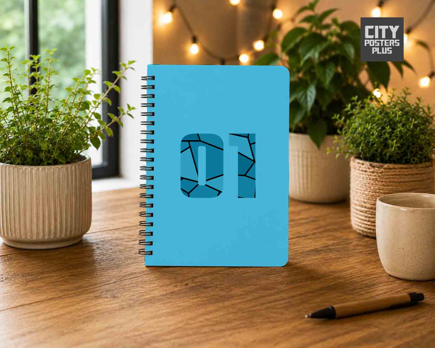 01 Number Notebook (Sky Blue)