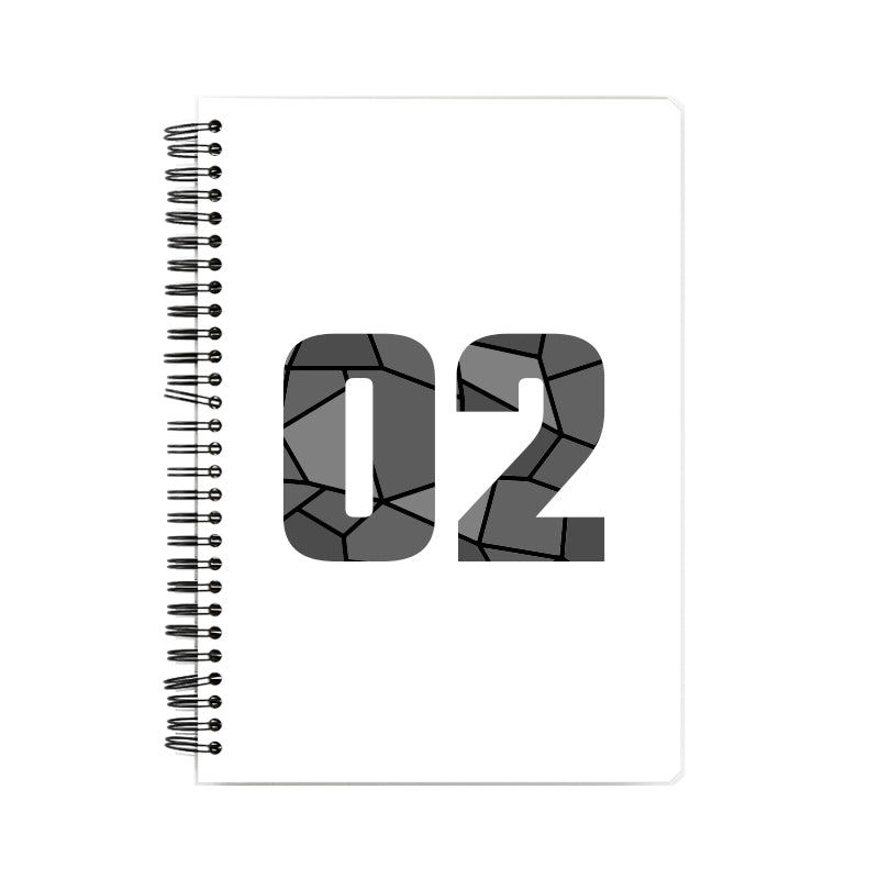 Notebook Plus One 02 Number Spiral Notebook (White)