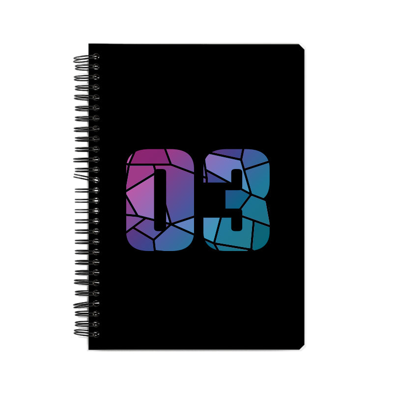 Notebook Plus One 03 Number Spiral Notebook (Black)