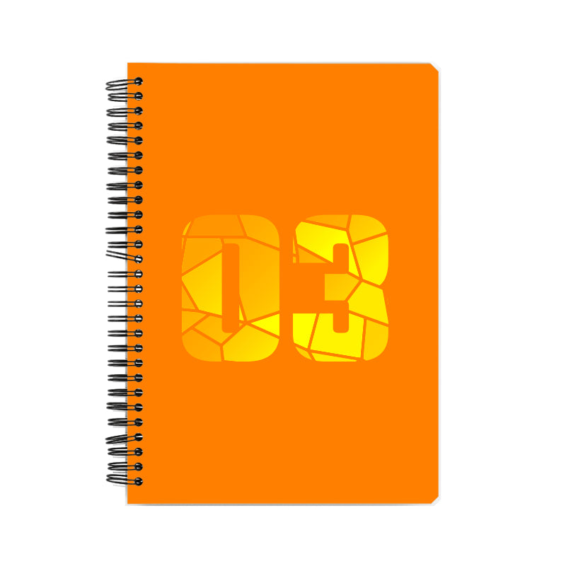 Notebook Plus One 03 Number Spiral Notebook (Orange)