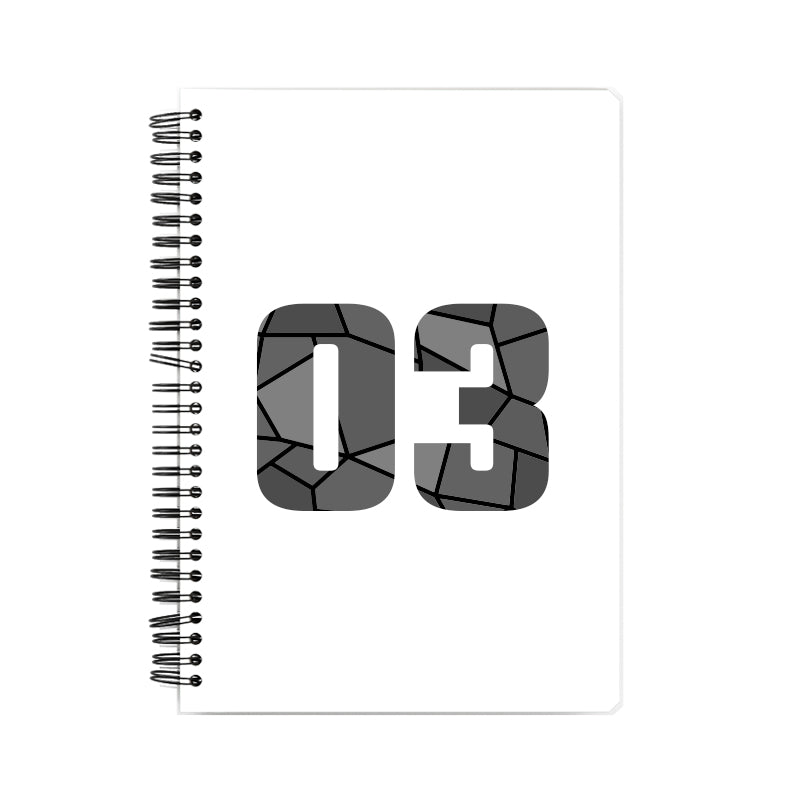 Notebook Plus One 03 Number Spiral Notebook (White)