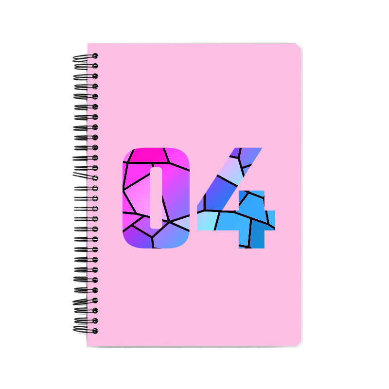Notebook Plus One 04 Number Spiral Notebook (Light Pink)