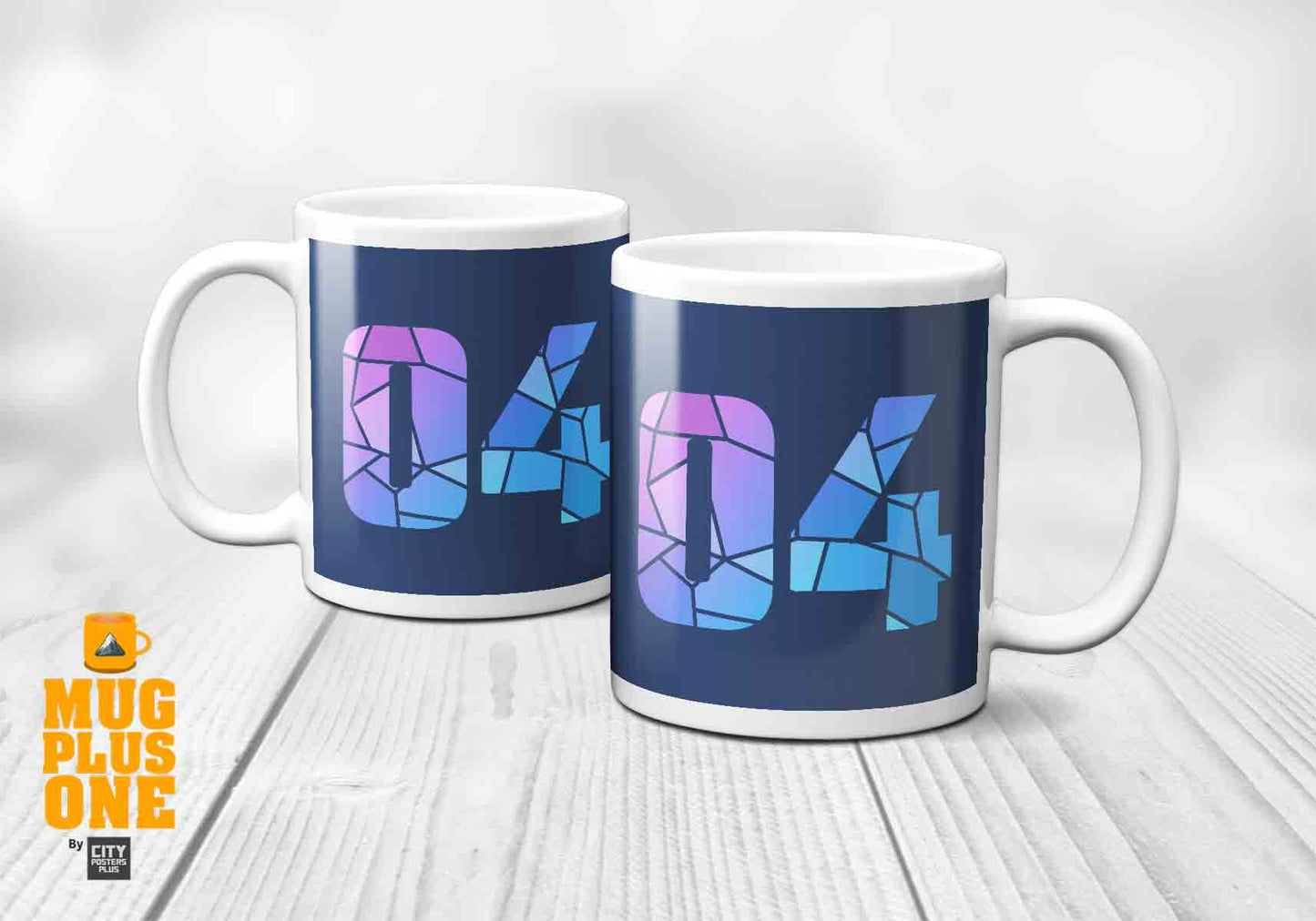 04 Number Mug (Navy Blue)