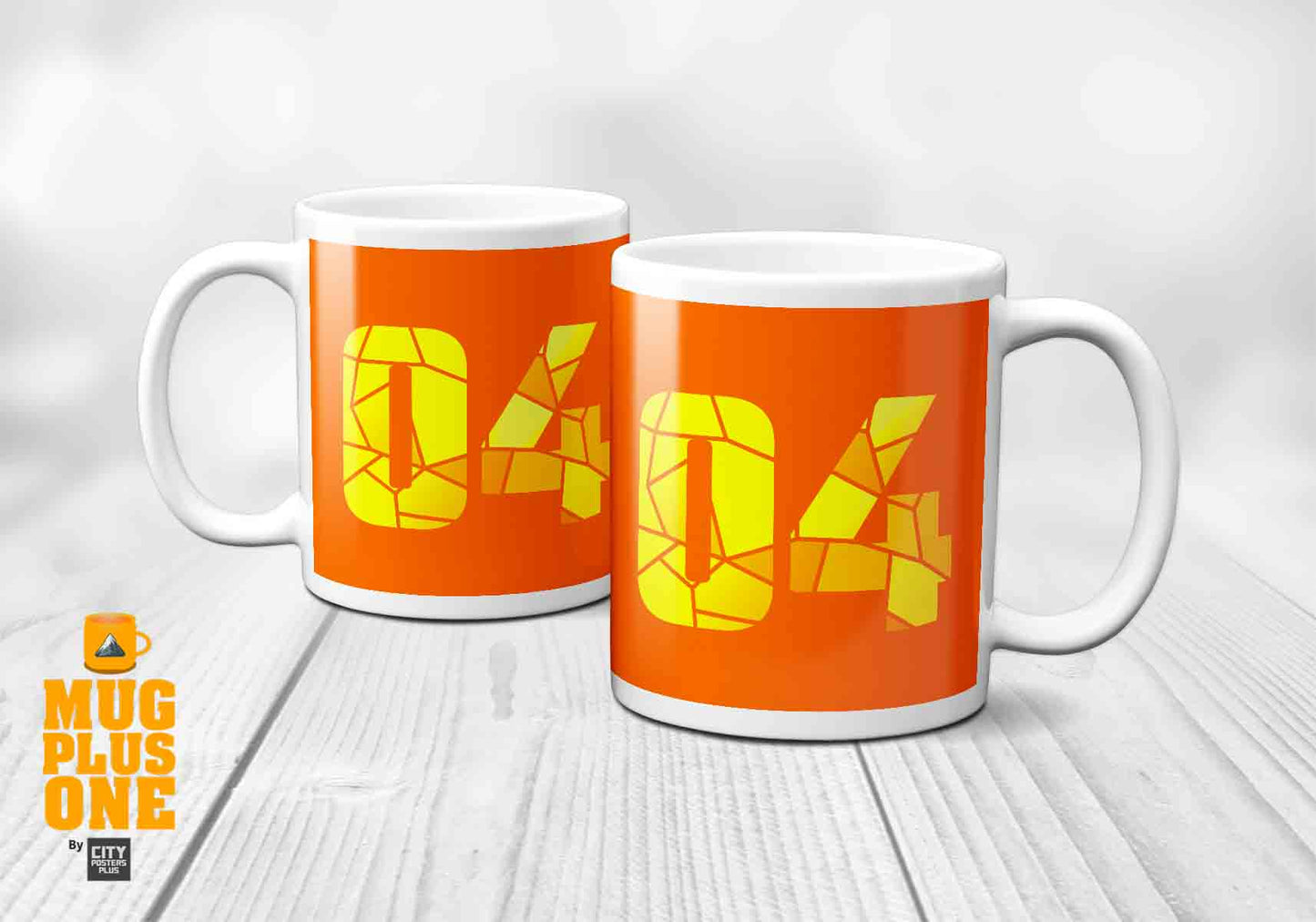 04 Number Mug (Orange)