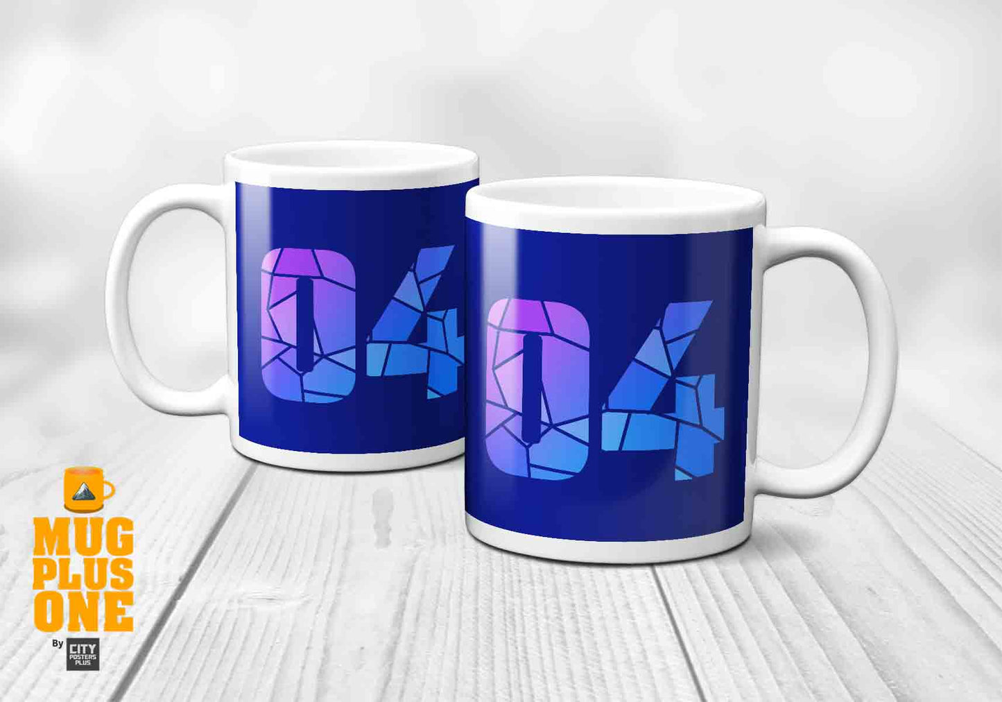 04 Number Mug (Royal Blue)