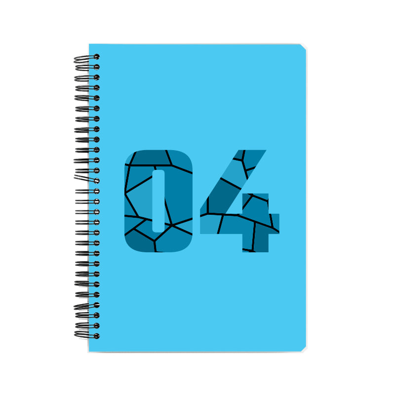 Notebook Plus One 04 Number Spiral Notebook (Sky Blue)