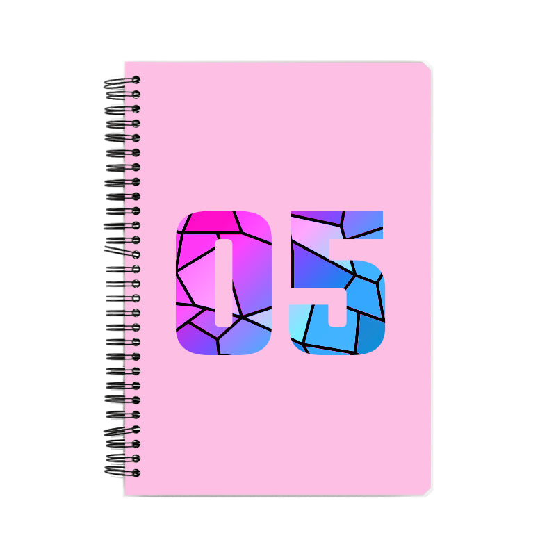 Notebook Plus One 05 Number Spiral Notebook (Light Pink)