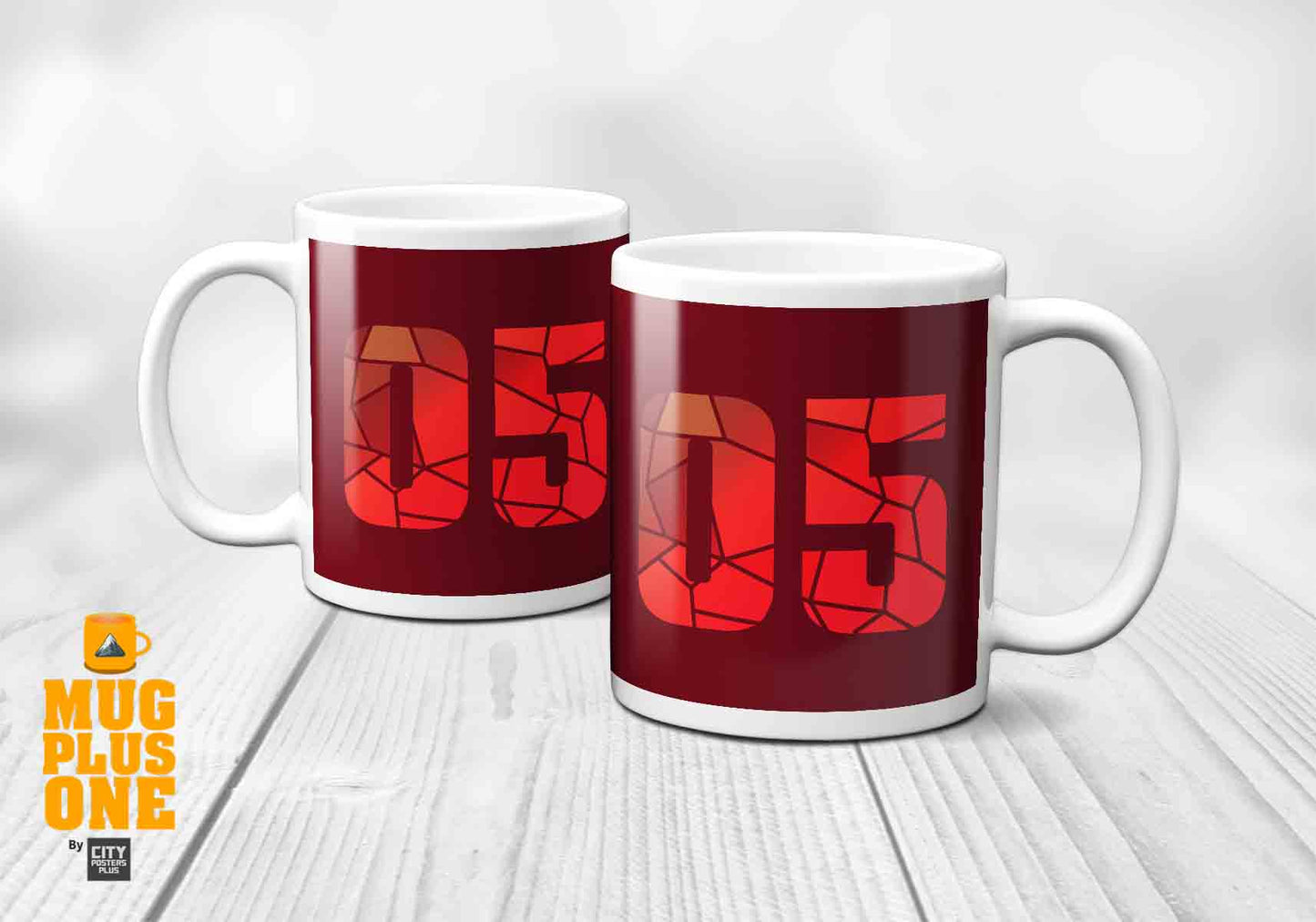 05 Number Mug (Maroon)