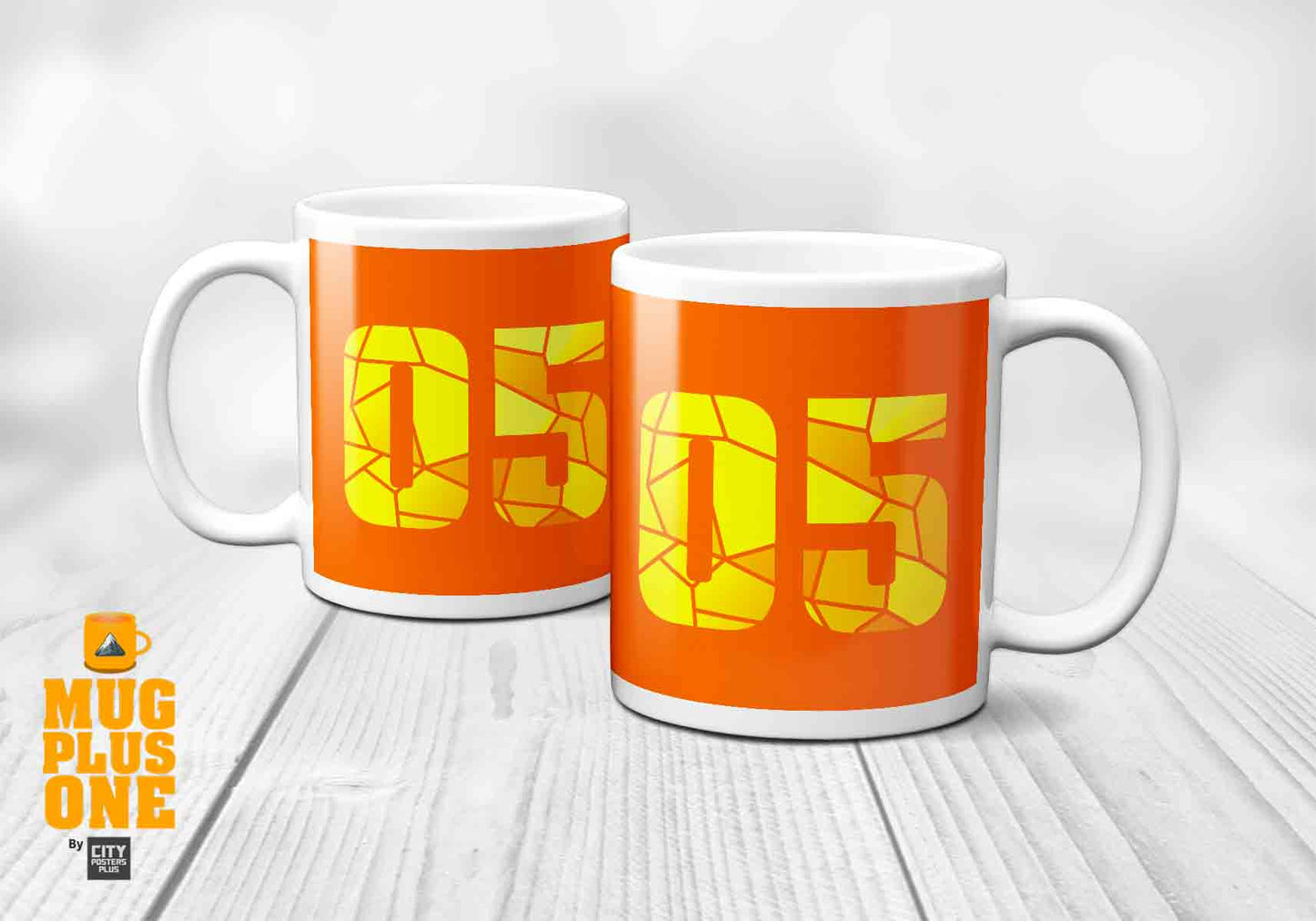 05 Number Mug (Orange)