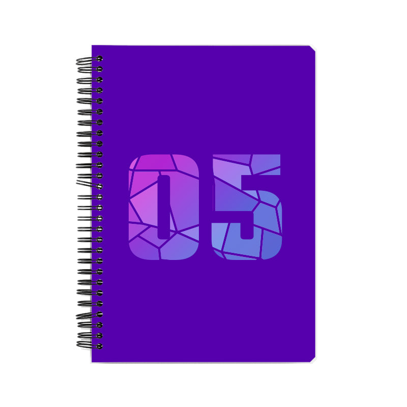 Notebook Plus One 05 Number Spiral Notebook (Purple)