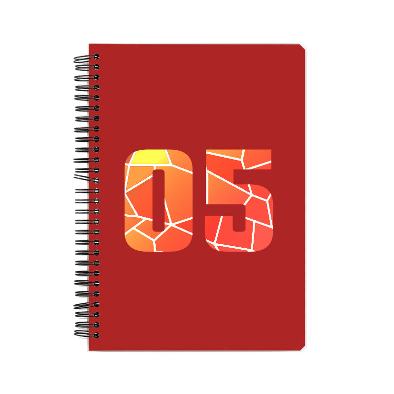 Notebook Plus One 05 Number Spiral Notebook (Red)