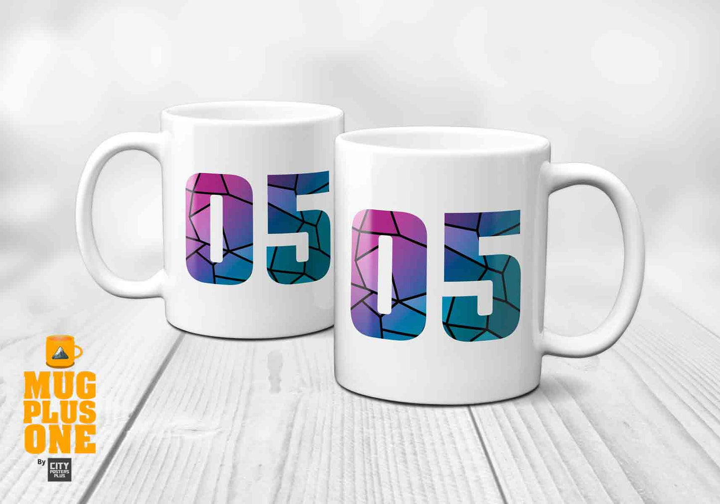 05 Number Mug (White)