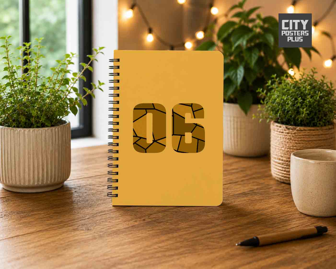 06 Number Notebook (Golden Yellow)