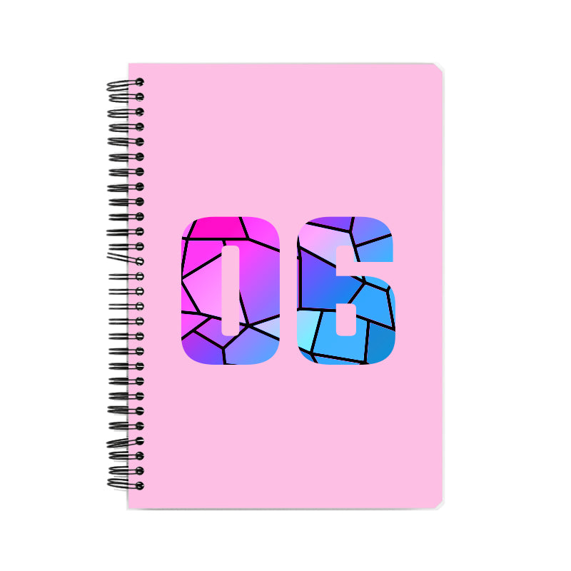 Notebook Plus One 06 Number Spiral Notebook (Light Pink)