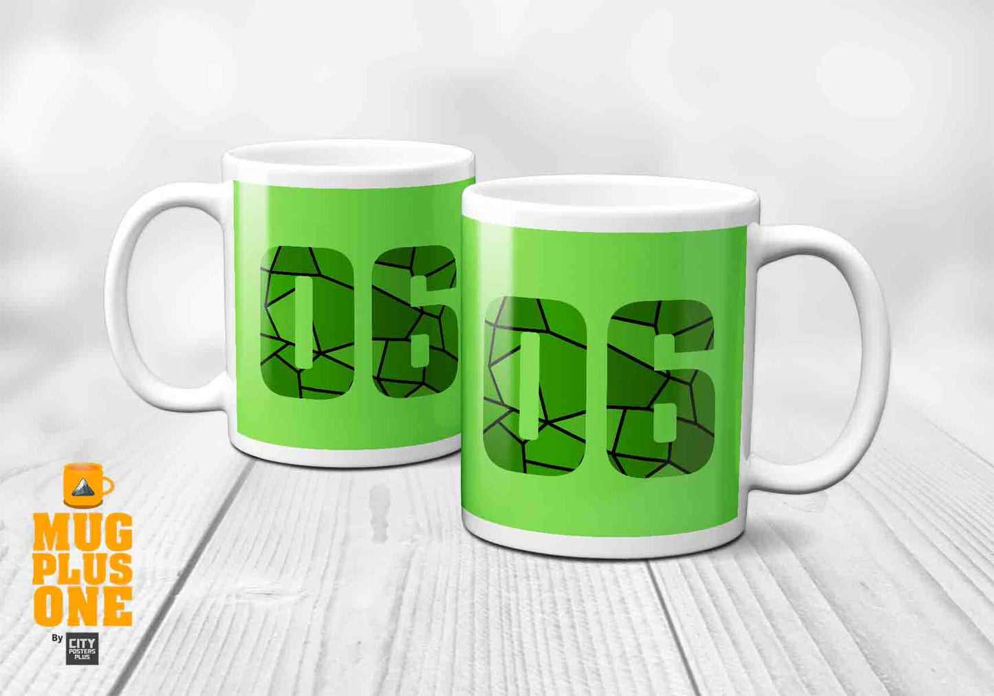 06 Number Mug (Liril Green)