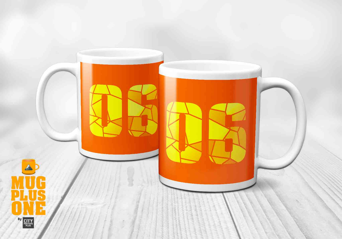06 Number Mug (Orange)