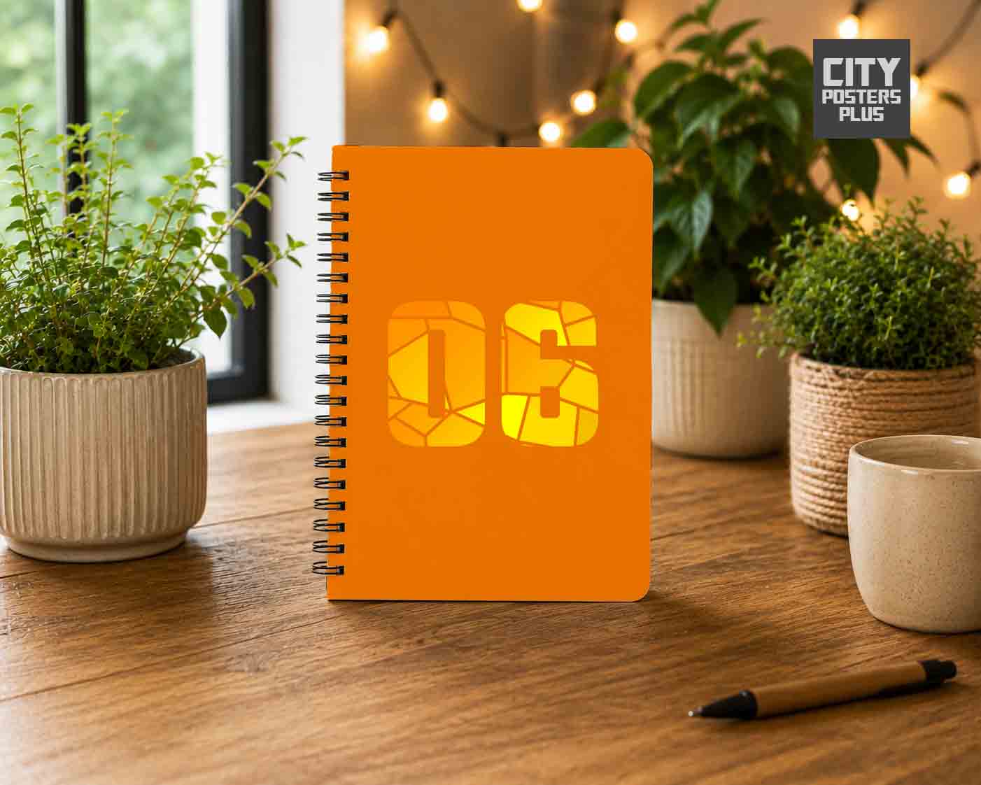 06 Number Notebook (Orange)