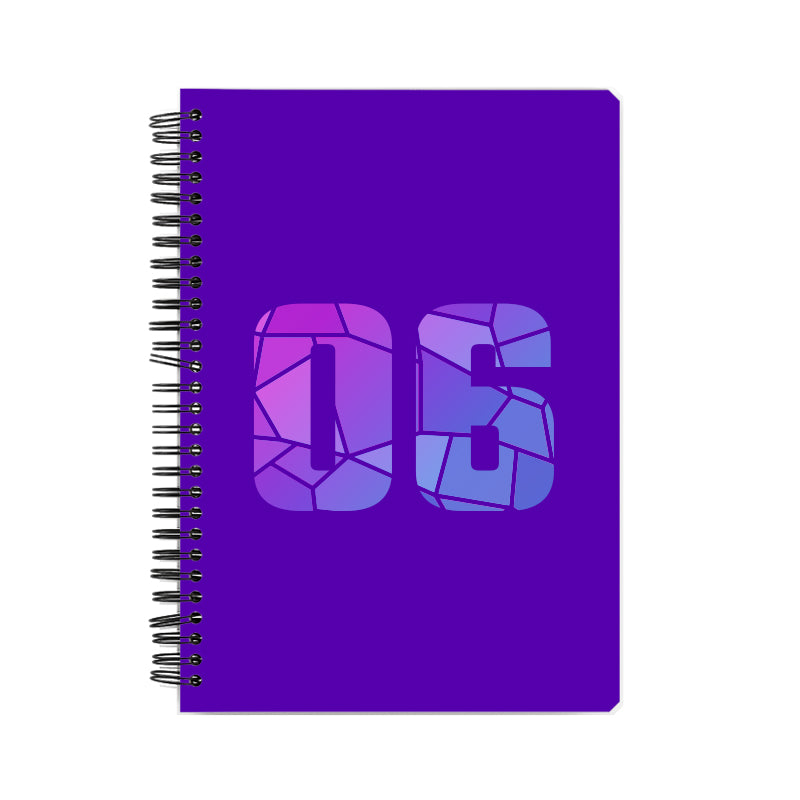Notebook Plus One 06 Number Spiral Notebook (Purple)