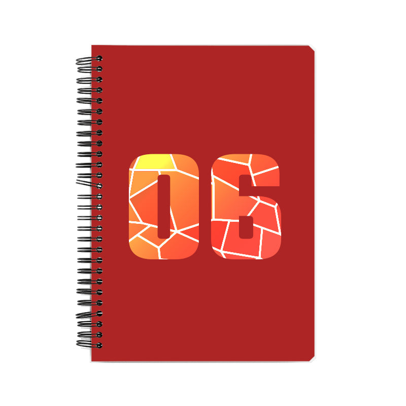 Notebook Plus One 06 Number Spiral Notebook (Red)