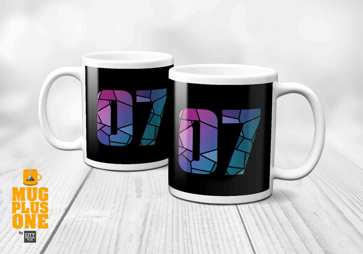 07 Number Mug (Black)