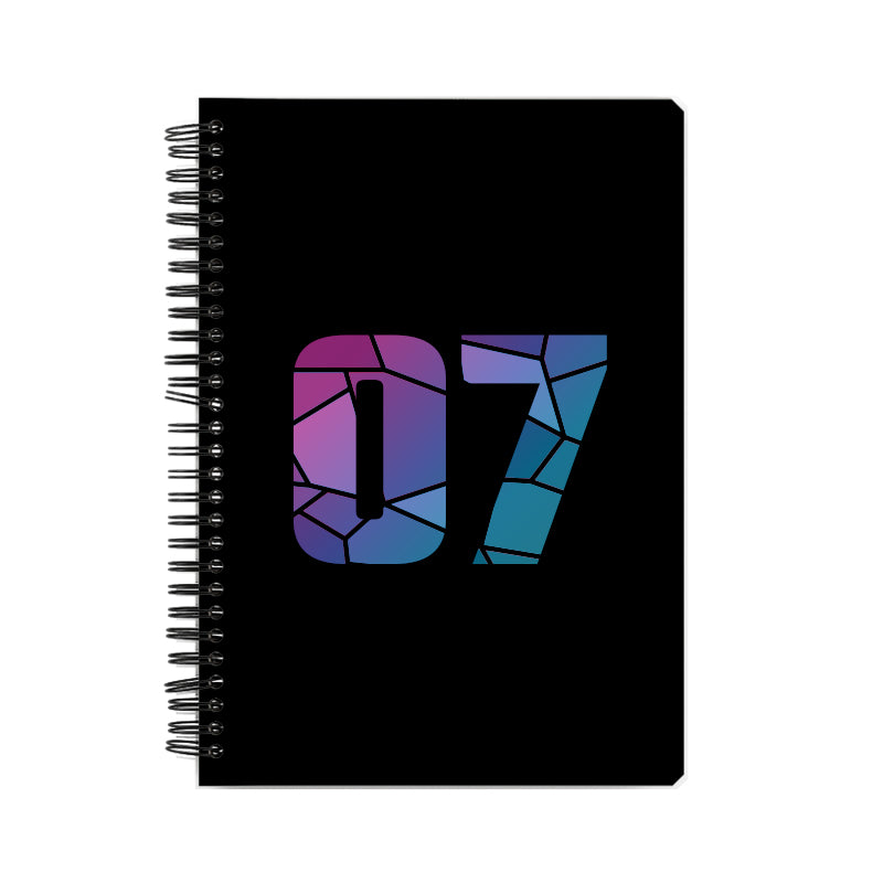 Notebook Plus One 07 Number Spiral Notebook (Black)