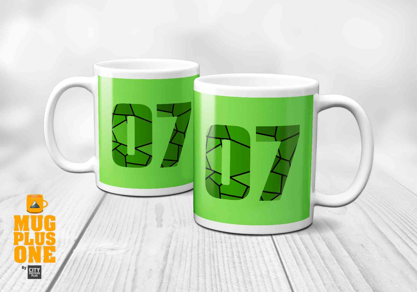 07 Number Mug (Liril Green)