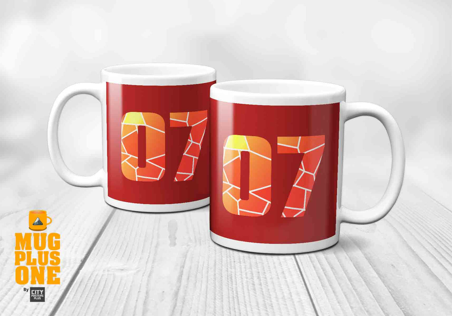 07 Number Mug (Red)