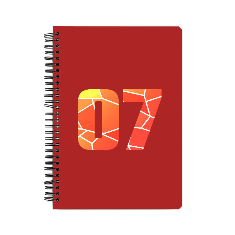 Notebook Plus One 07 Number Spiral Notebook (Red)