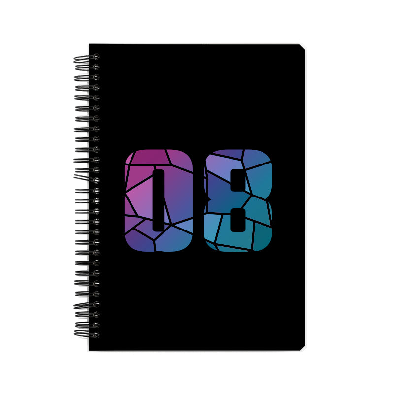 Notebook Plus One 08 Number Spiral Notebook (Black)