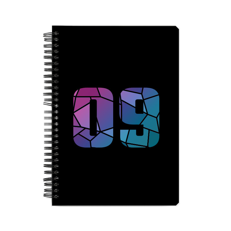 Notebook Plus One 09 Number Spiral Notebook (Black)
