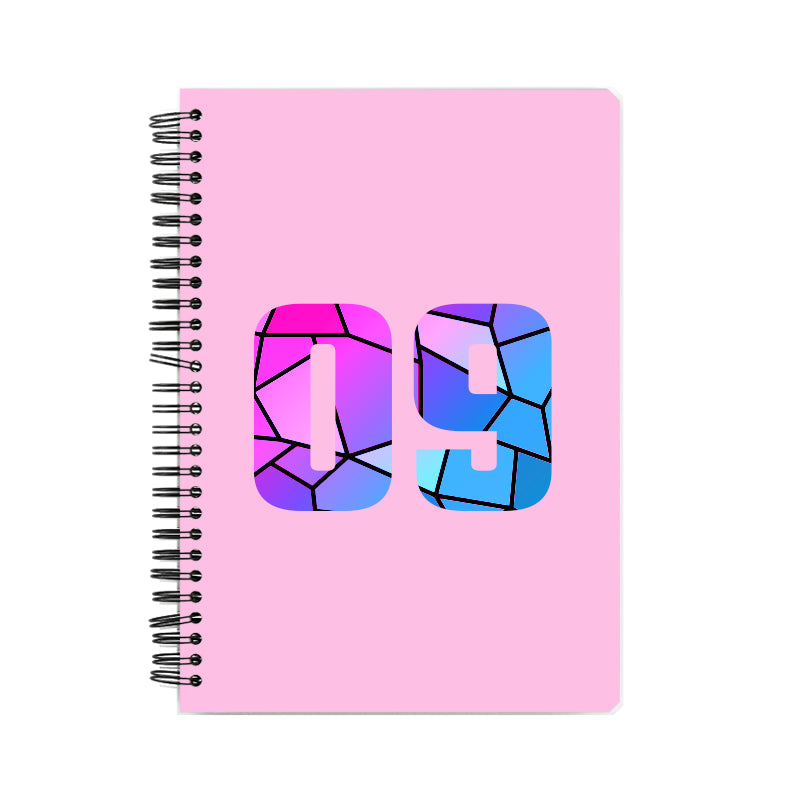 Notebook Plus One 09 Number Spiral Notebook (Light Pink)