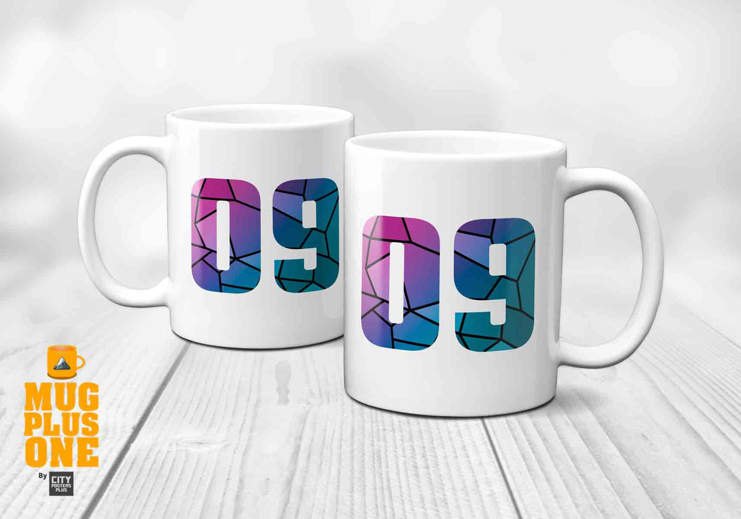 09 Number Mug (White)