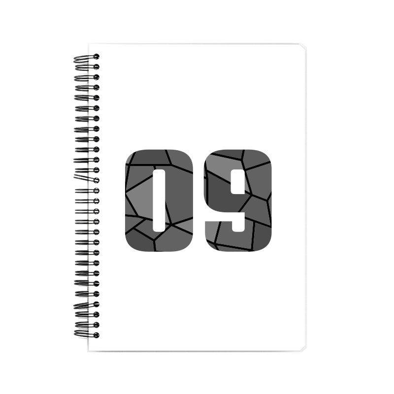 Notebook Plus One 09 Number Spiral Notebook (White)