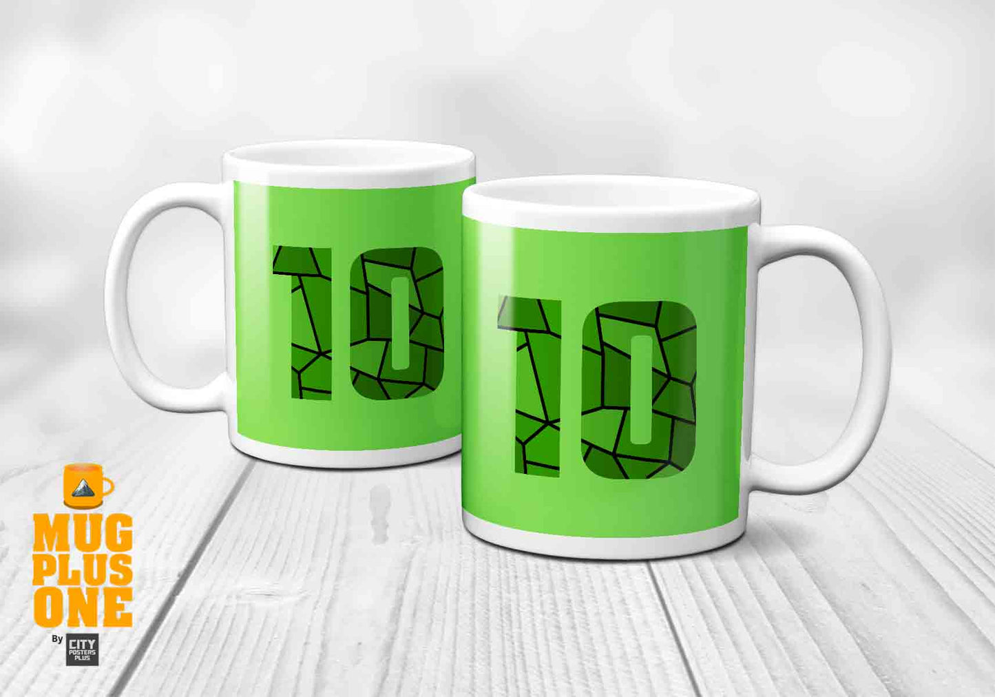 10 Number Mug (Liril Green)