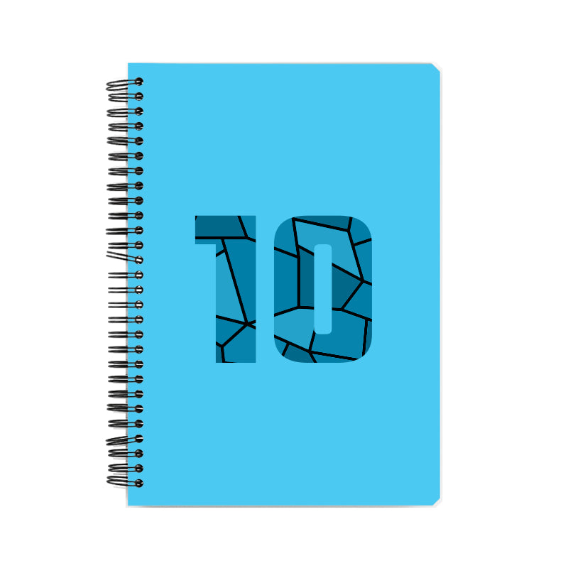 Notebook Plus One 10 Number Spiral Notebook (Sky Blue)