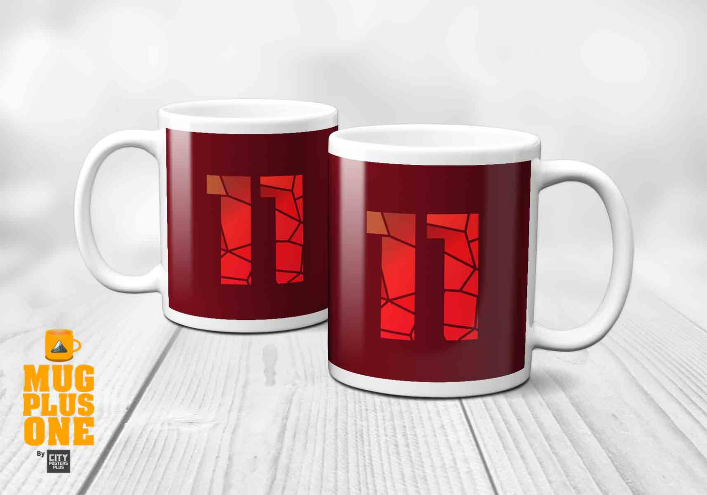 11 Number Mug (Maroon)