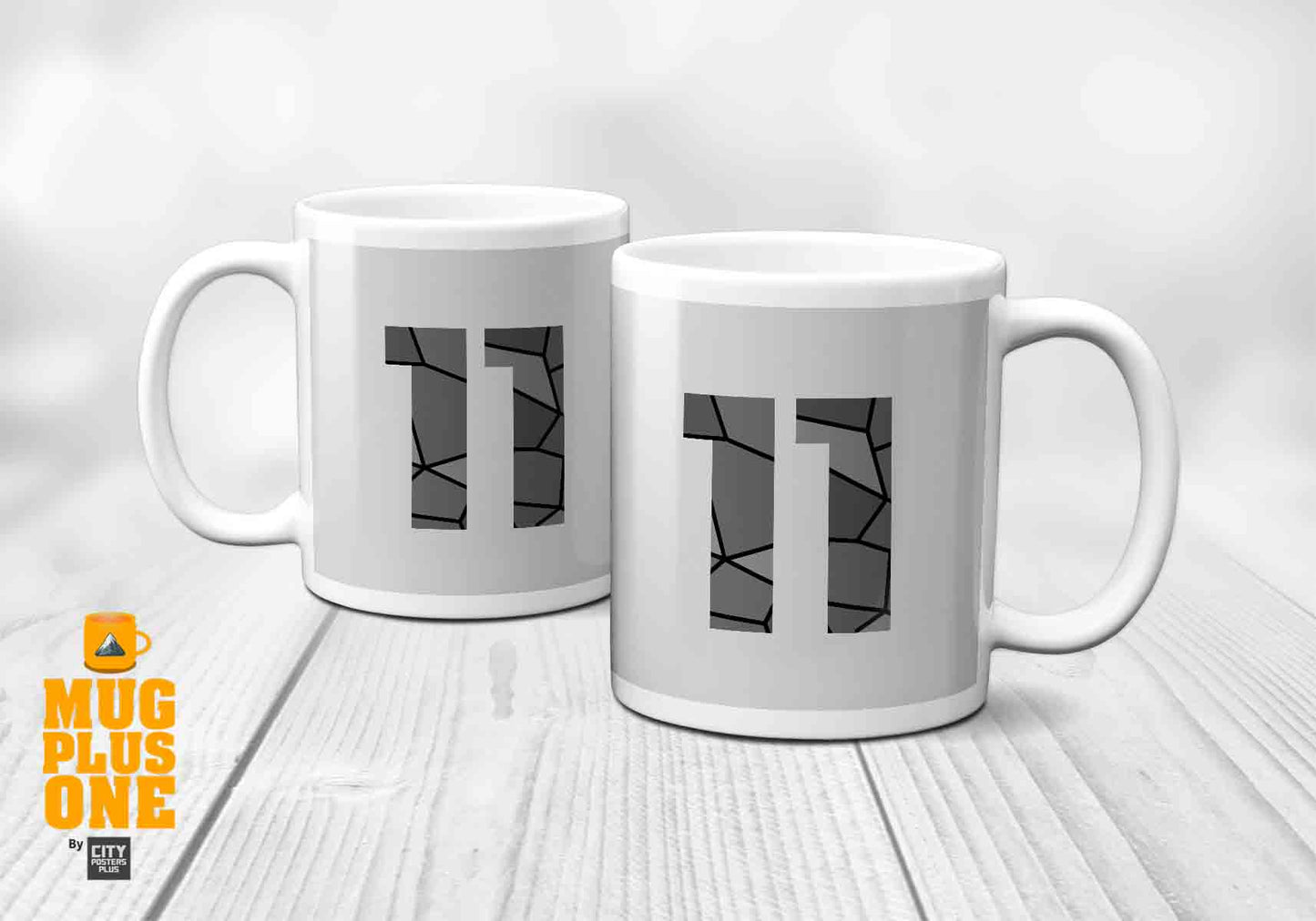 11 Number Mug (Melange Grey)
