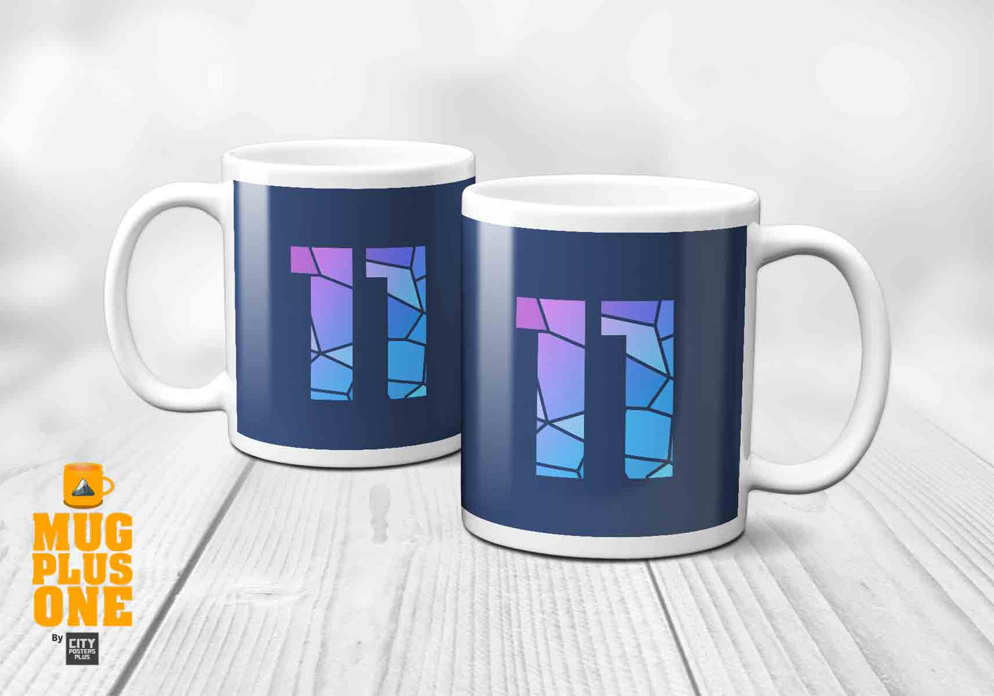 11 Number Mug (Navy Blue)