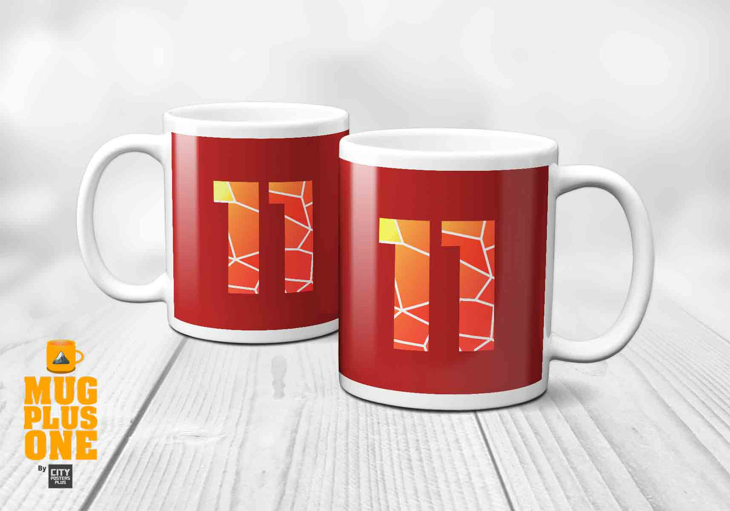 11 Number Mug (Red)