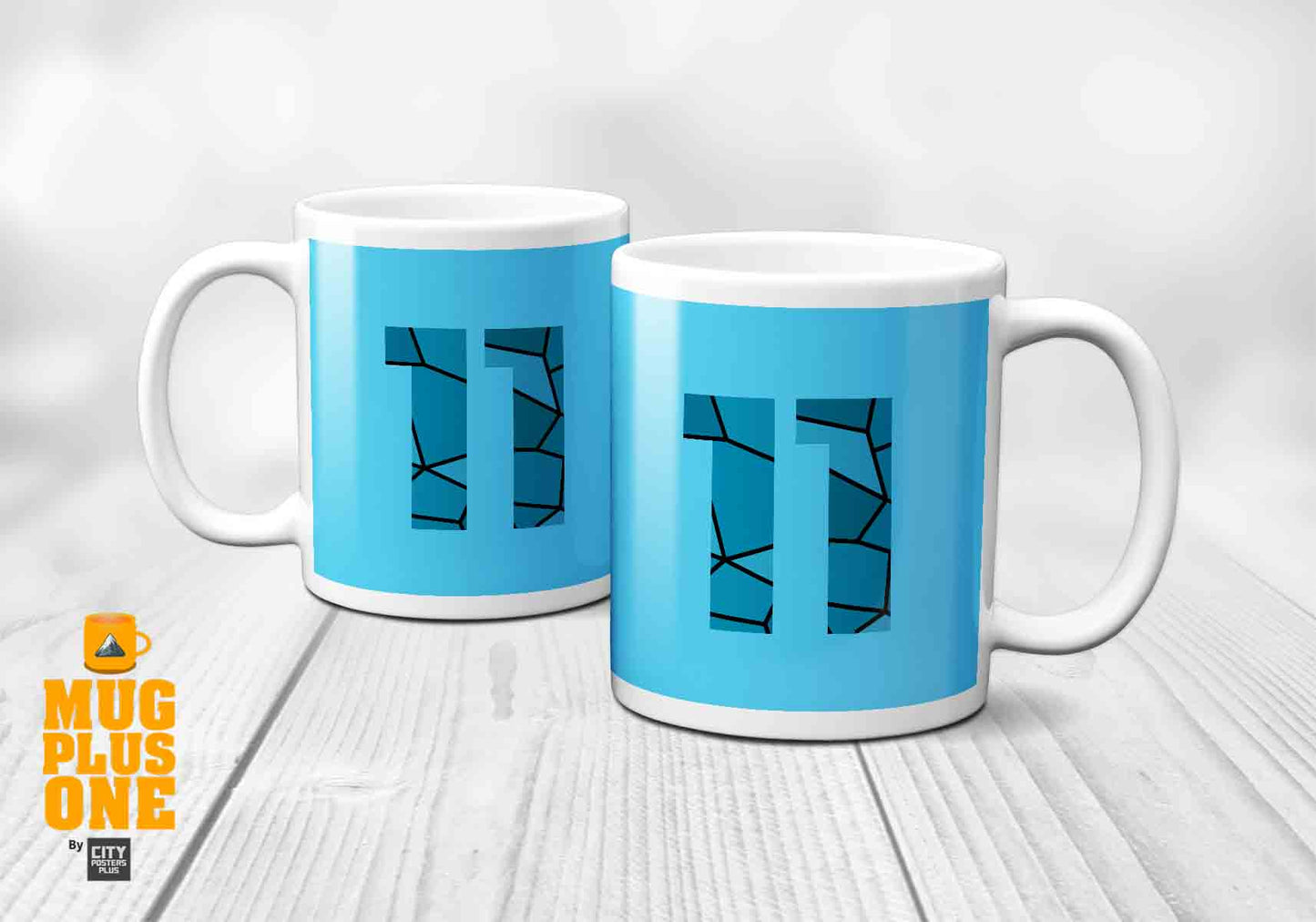 11 Number Mug (Sky Blue)