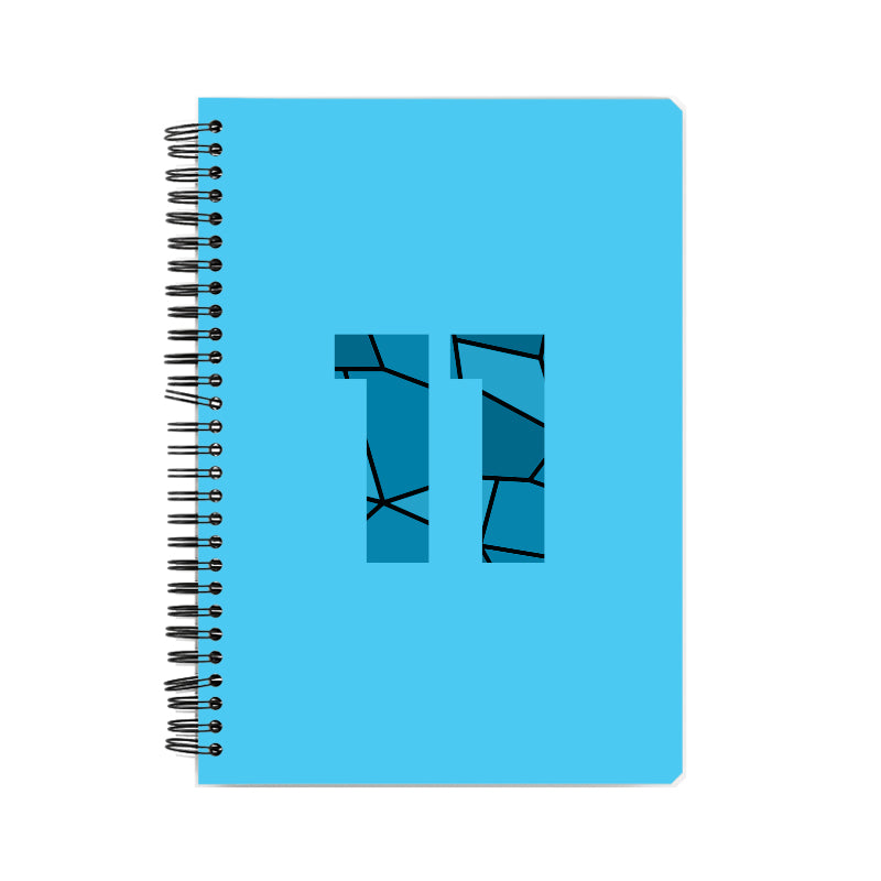 Notebook Plus One 11 Number Spiral Notebook (Sky Blue)