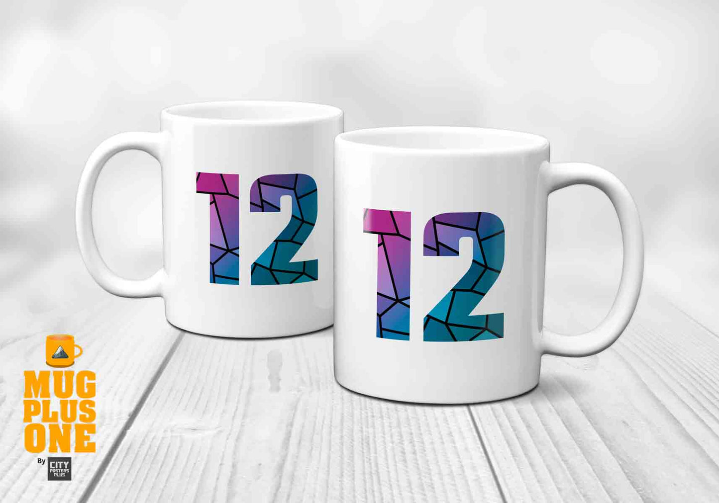 12 Number Mug (White)