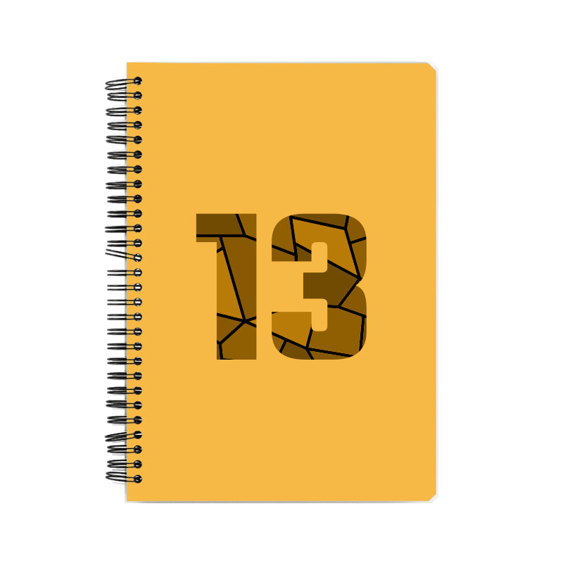 Notebook Plus One 13 Number Spiral Notebook (Golden Yellow)