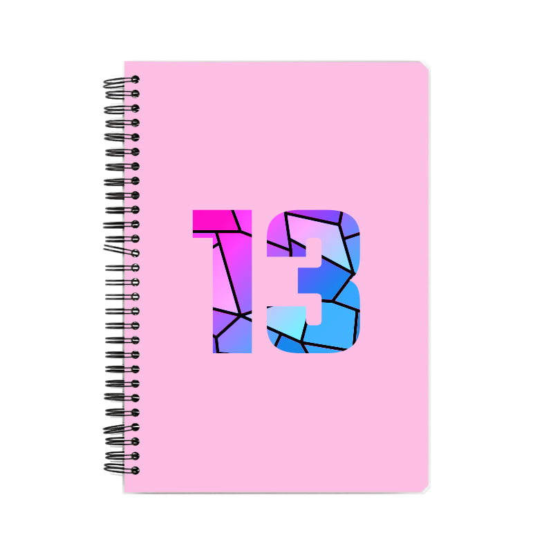 Notebook Plus One 13 Number Spiral Notebook (Light Pink)