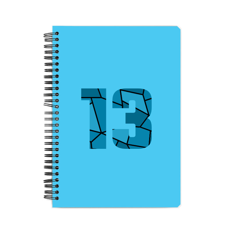 Notebook Plus One 13 Number Spiral Notebook (Sky Blue)